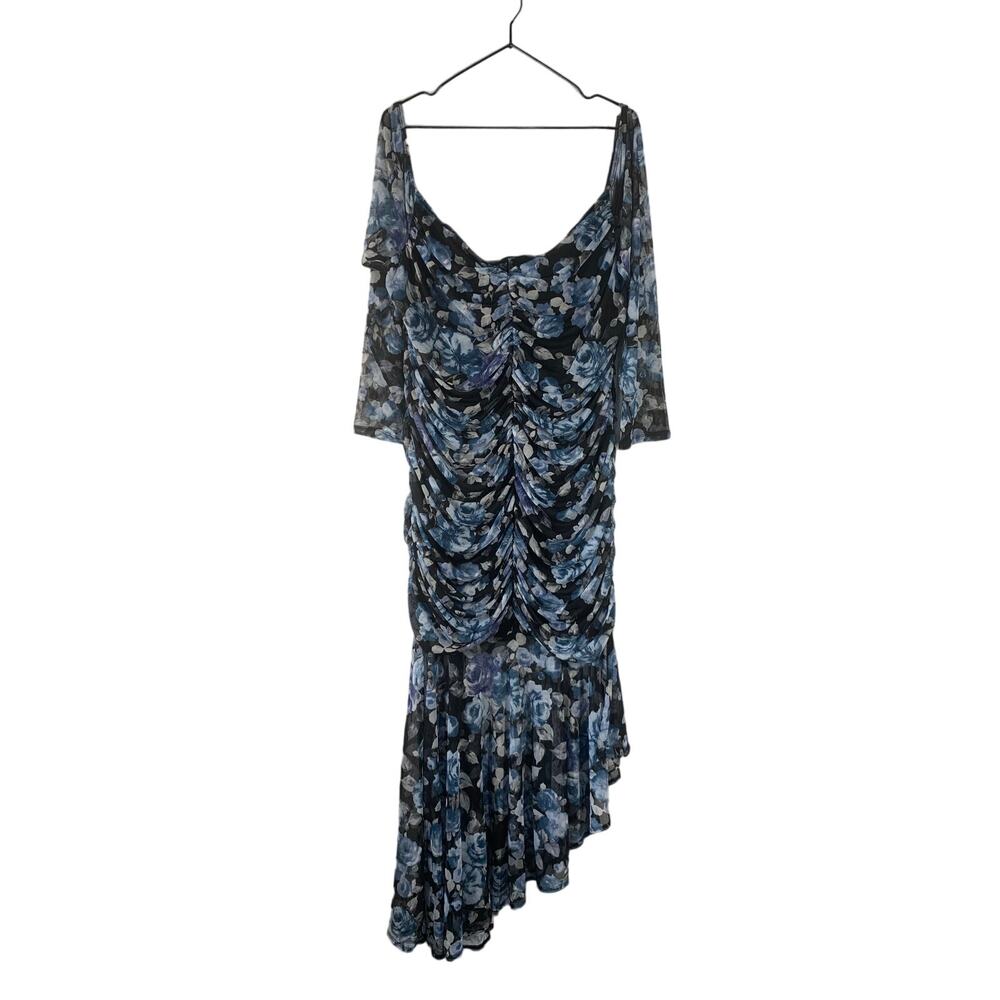 Venus Asymmetrical Body Con Off The Shoulder Dress SIze 3x